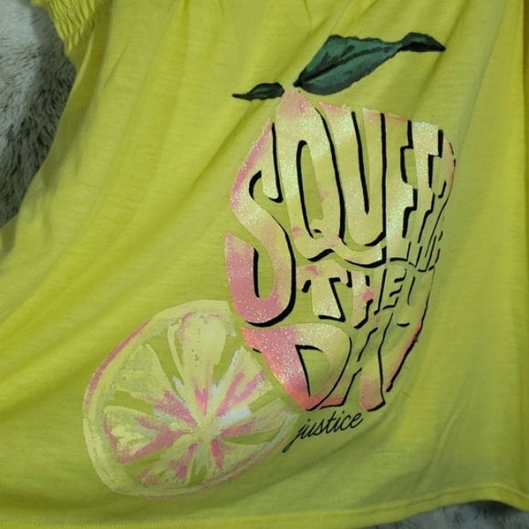 NWT Justice Girls Smocked Tank &Short Pajama Set &Scrunchie, 2-Piece Sz 16/18 - Picture 4 of 16